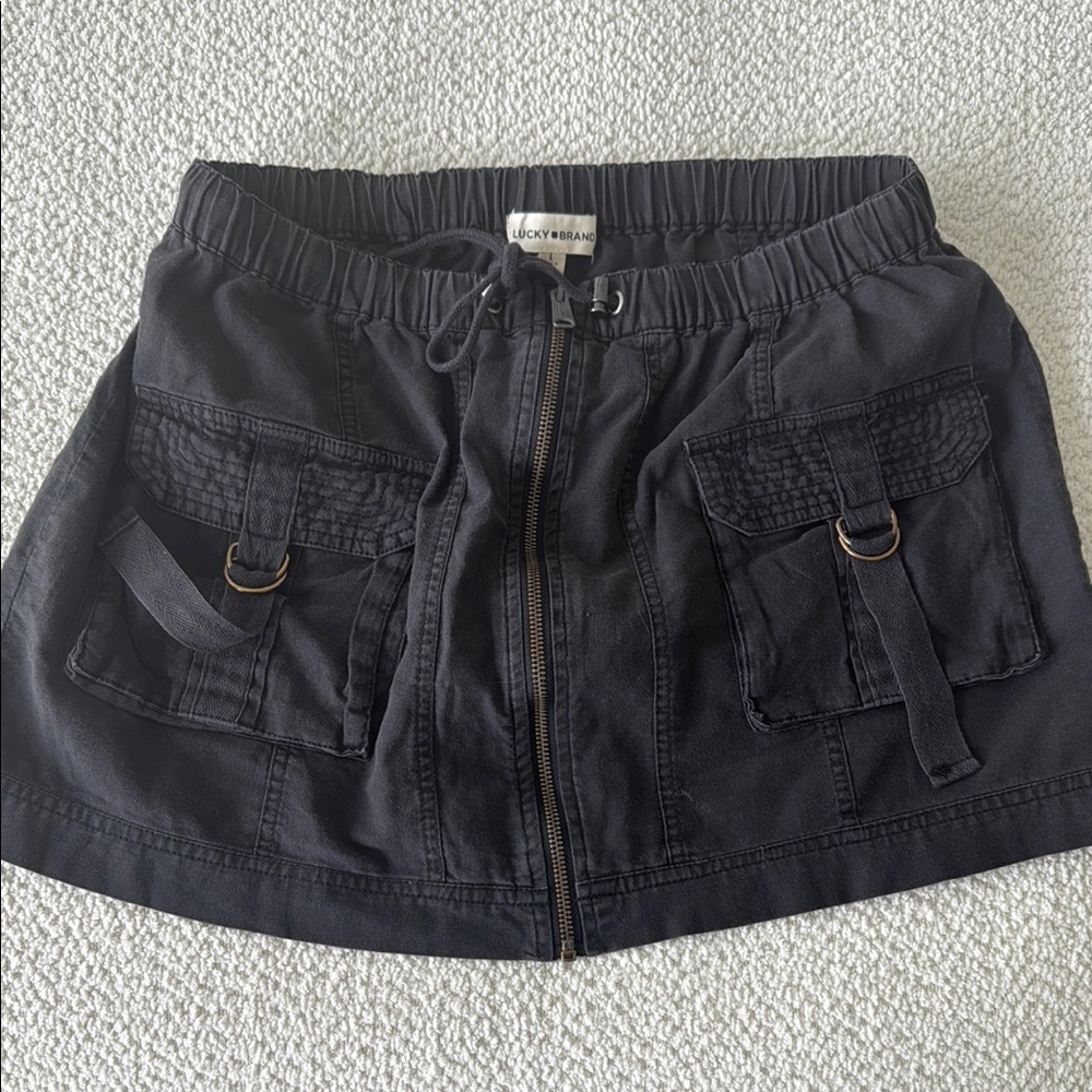Lucky Brand Charcoal Utility Skirt size large